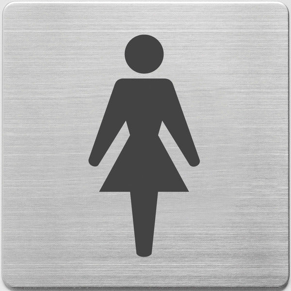 ALCO ALCO AL-450-1 ICON Edelstahl 90x90x1mm WC Ladies-