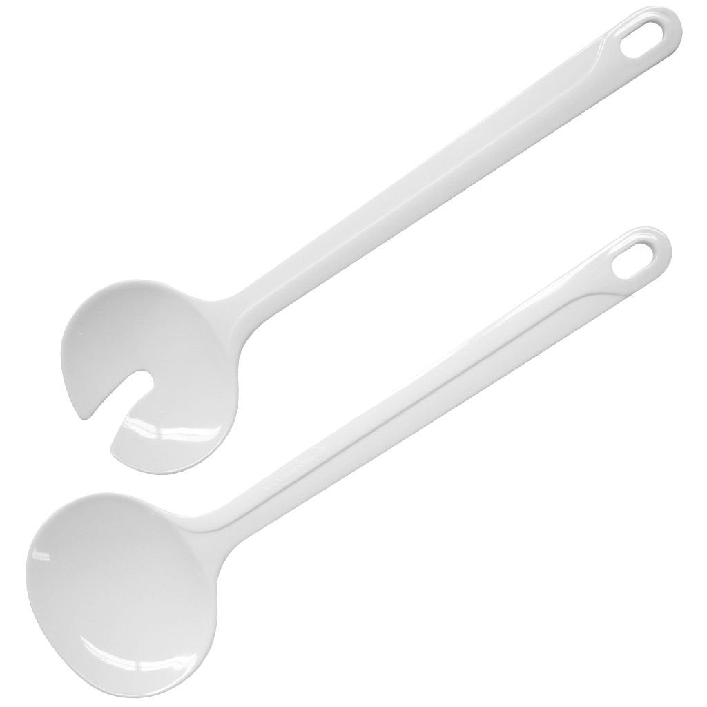 Fackelmann Fackelmann Basic Saladeset 26 cm Weiß San Kunstof 2 Teile