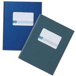 Notizbuch Djois A1012-266, 80 g, m2, 16,5 x 21 cm, blaues Etikett, 300 Seiten, 150 Blatt