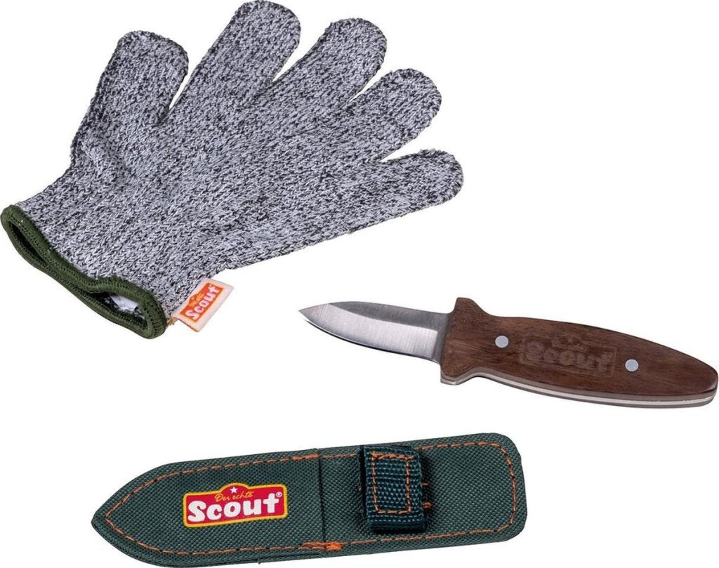 Happy People Scout-Set Junior grün grau braun 3-teilig