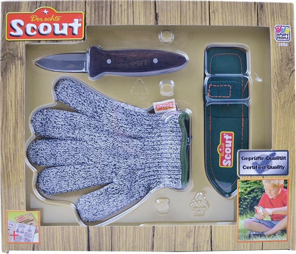 Happy People Scout-Set Junior grün grau braun 3-teilig