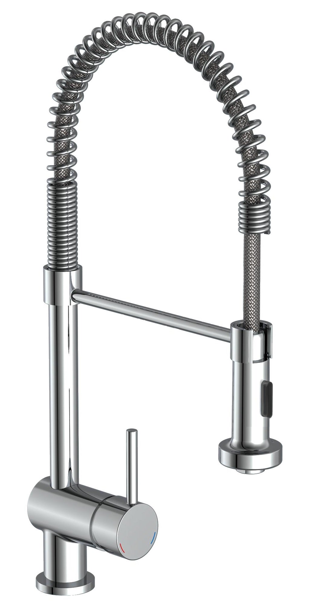 Schütte Schütte Eenknops -Mixer mit hoher Spiral Spring Boston Chrom