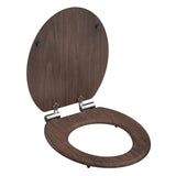 Schütte Schütte Toilettensitz Soft-close-close-dunkler Holz MDF - afbeelding 2