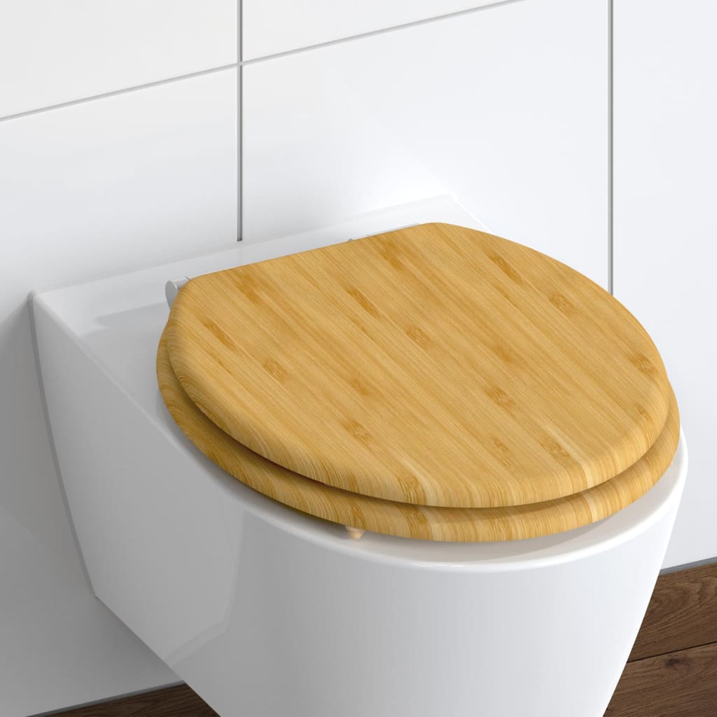 Schütte Schütte Toilettensitz mit weicher natürlicher Bambus