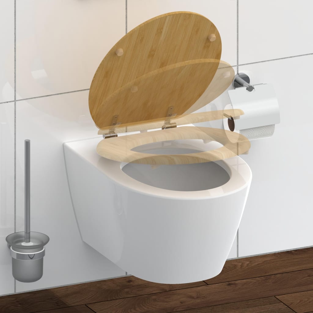 Schütte Schütte Toilettensitz mit weicher natürlicher Bambus