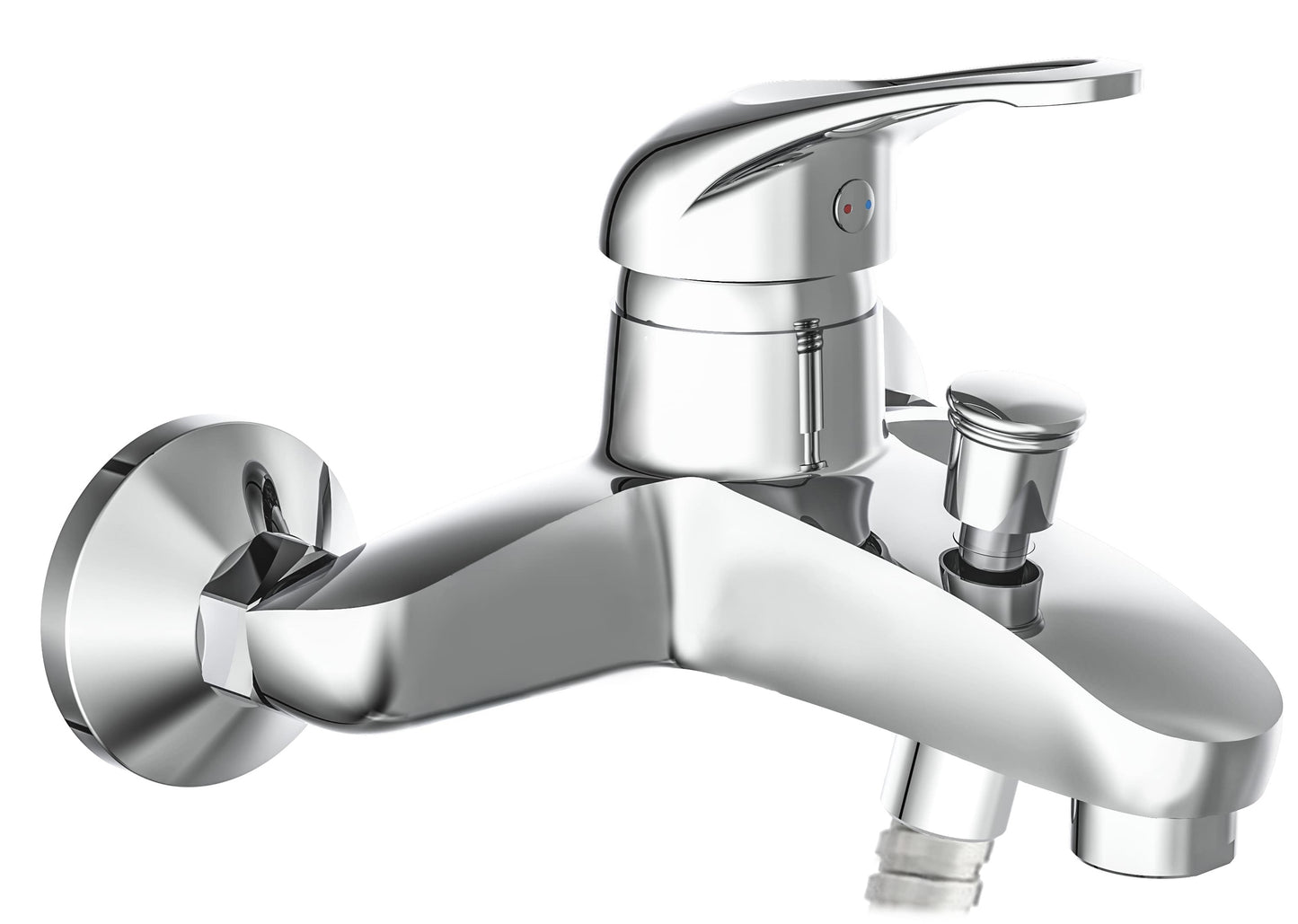 Schütte Schütte Bath -Mixer Calvino Chrome -gelenkt
