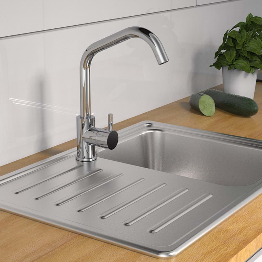 Schütte Schütte One -Button -Mixer mit einem hohen Ausguss Casalla Chrom -Colored