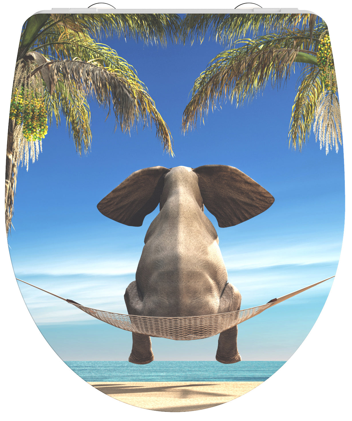 Schütte Schütte Toilettensitz mit weicher, fröhlicher Elefant-Duroplast High Gloss