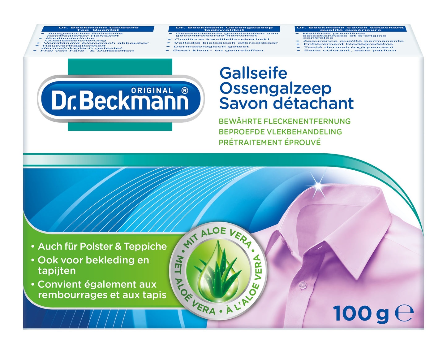 DR. Beckmann Prewash Flüssigkeit mit Bürste 250 ml