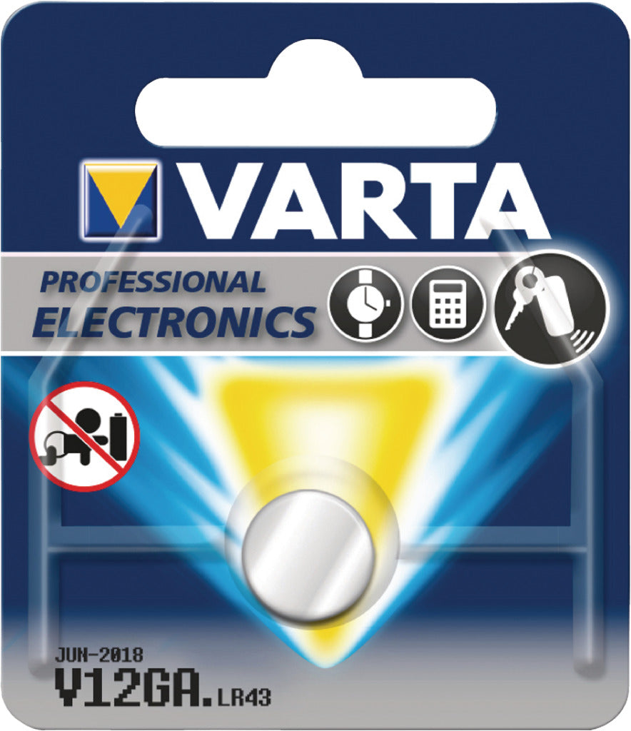 Varta -Knopfzelle Batterie Dun V12GA LR43