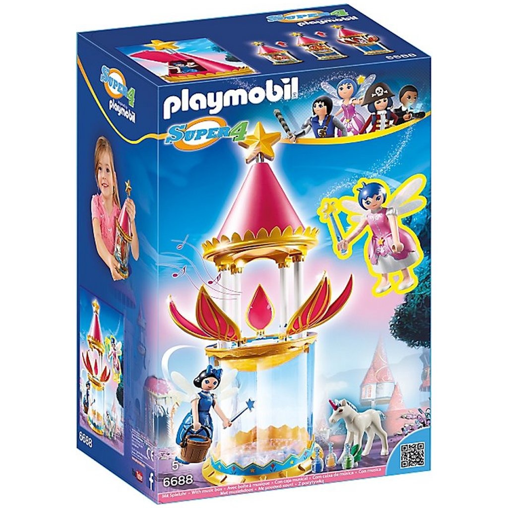 Playmobil 6688 Super 4 Donella mit musikalischem Blumenturm + Sound