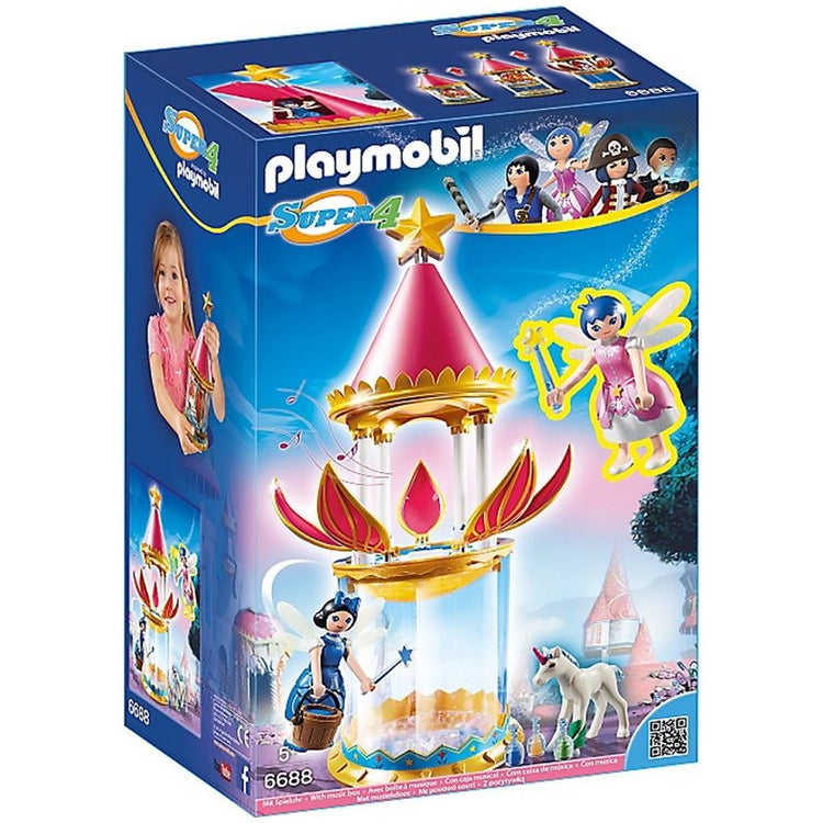 Playmobil 6688 Super 4 Donella mit musikalischem Blumenturm + Sound