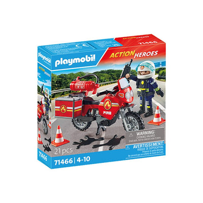 Playmobil Action Heroes Fire Brigade an der Stelle des Unfalls 71466