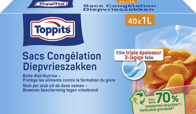 Belastungen gefrorene Taschen 1 Liter 40 Stück