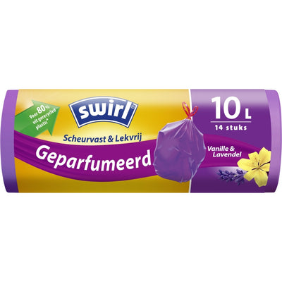 Wirbel Swirl Pedal Eimer-Taschen mit Draft Band Parfümierte Vanille-Lavender 10 l 14 Stücke