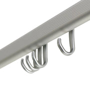 Dichtungsfäle Dichtungsfell Duschvorhangstange Set Easy Roll Mataluminium - afbeelding 2