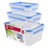 EMSA EMSA 508566 Clip Close Versholding Boxen 0,55L 1L 2,3 l 3 Teile Blau