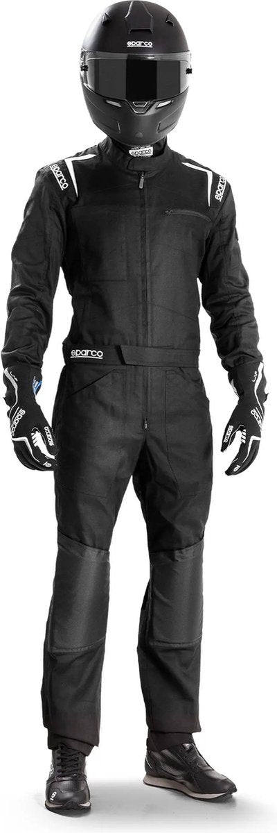 Sparco MS-4 – Mechaniker-Overall – Schwarz, Grau, Blau, Rot – XL