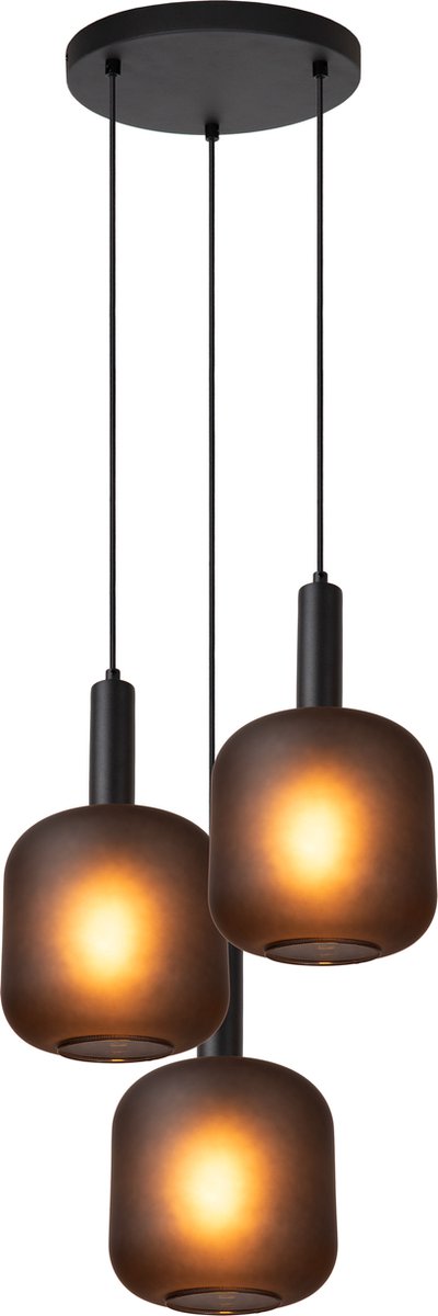 Lucide eloise - Hängelampe - ø 40 cm - 3xe27 - schwarz