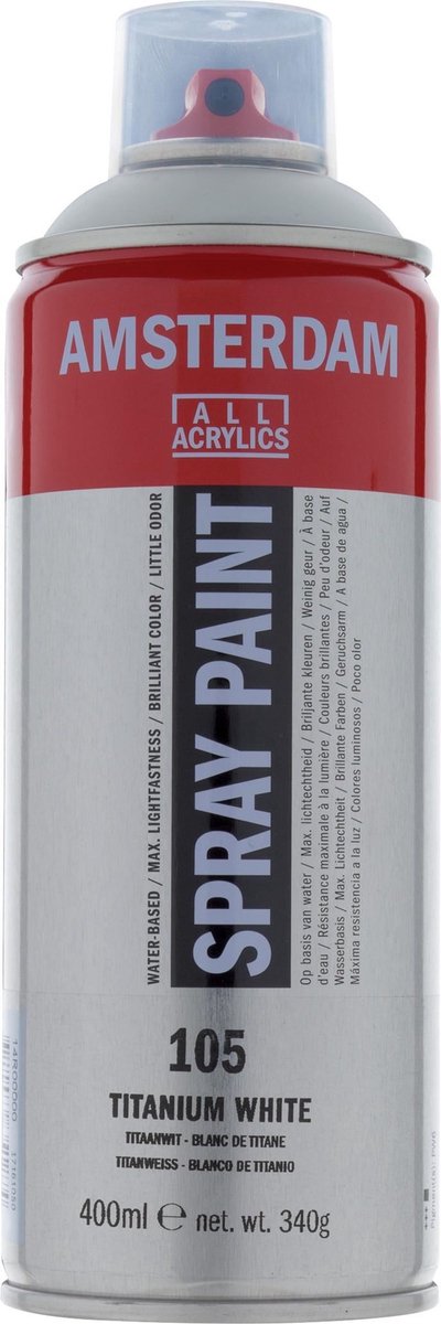 Amsterdam alle Acrylfarben Amsterdam • Sprühfarbe Titanweiß 105 400 ml