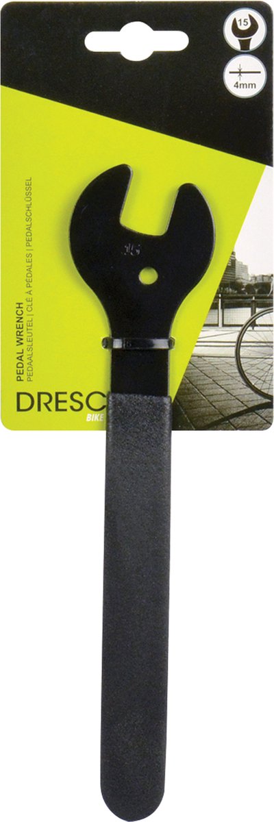 Dresco Pedalschlüssel - Größe 15 15 - Schwarz