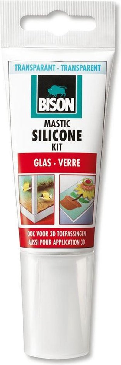 Bison Silicon Kit Glas 60 ml
