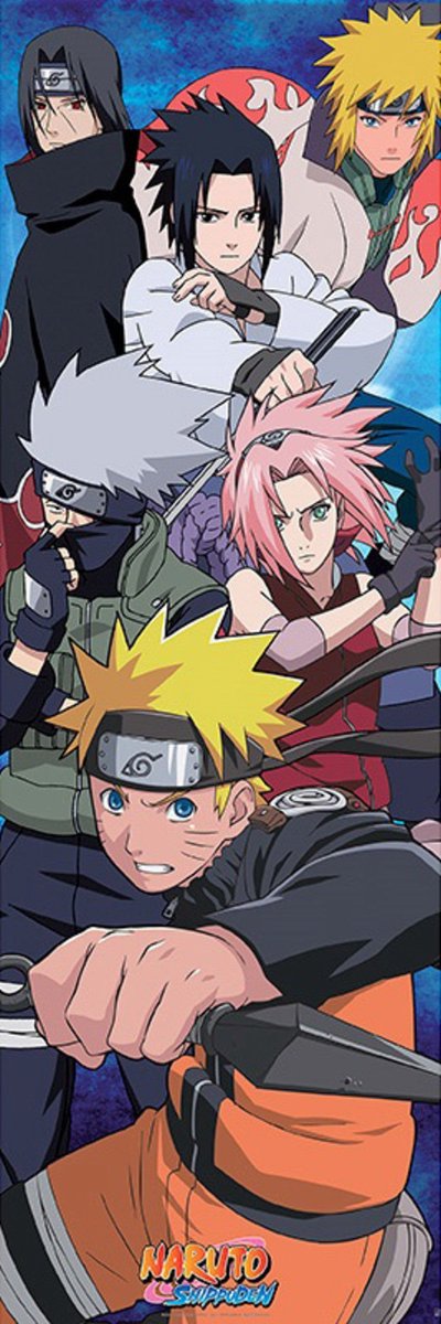 Abystyle Poster Naruto Shippuden – Gruppe 53x158cm