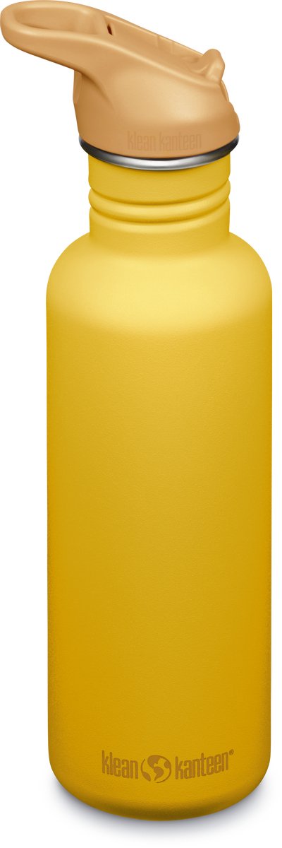 KLEAN Kanteen -Trinkflasche - Klassiker - Sportdop mit Flip - Sonnenuntergang - 800 ml