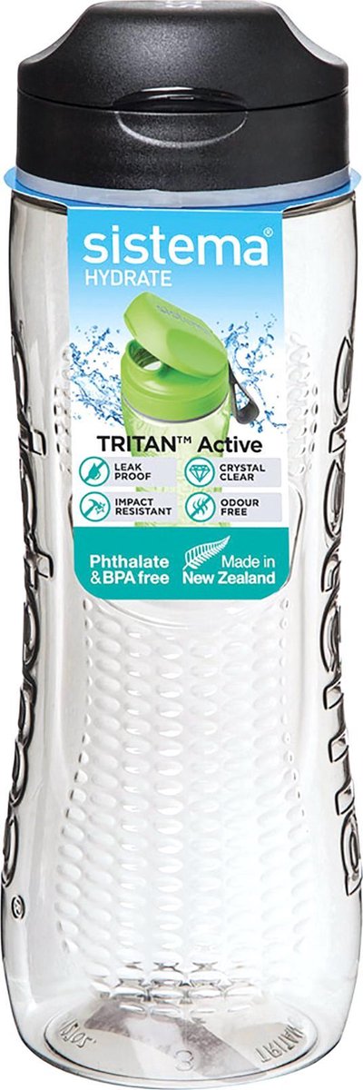 Sistema Hydrate Trinkflasche - Tritan Active - Schwarz 800ml