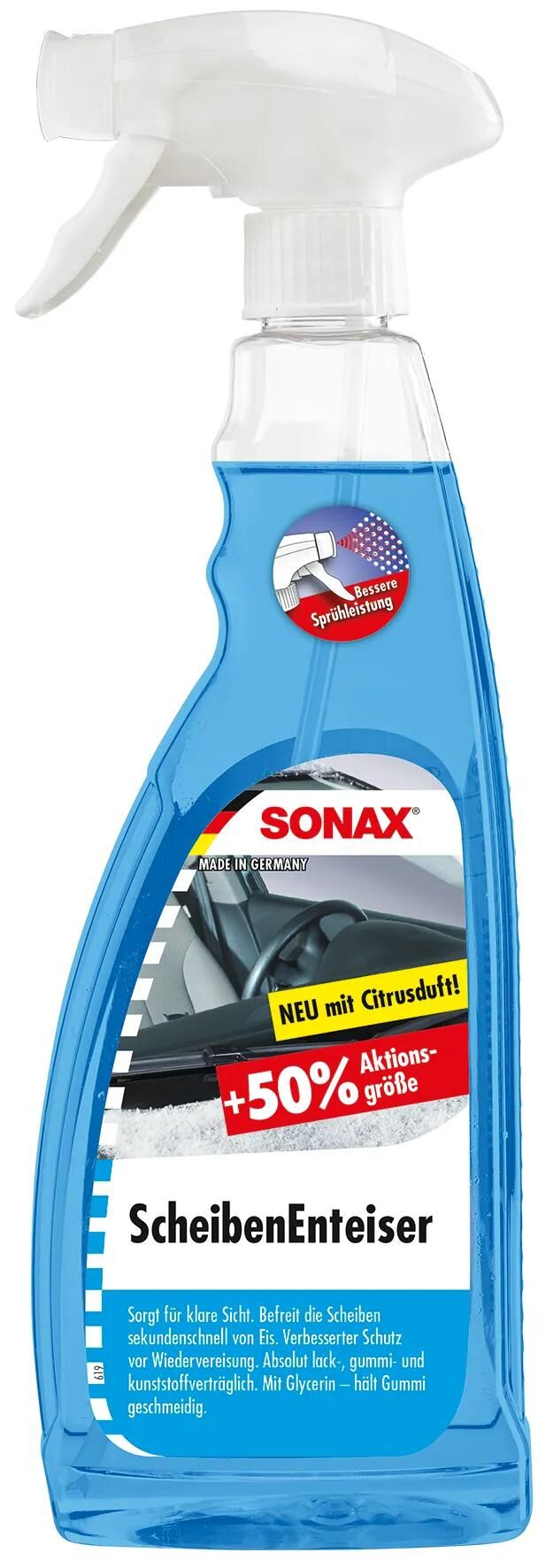 Sonax Windschutzscheibe De-Icer 750 ml Sprue-Flasche