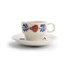 Boerenbont Tasse und Untertasse 0,2 l, 6er-Box