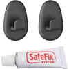 Metaltex Metaltex Sticky Haken 2 Stücke schwarz
