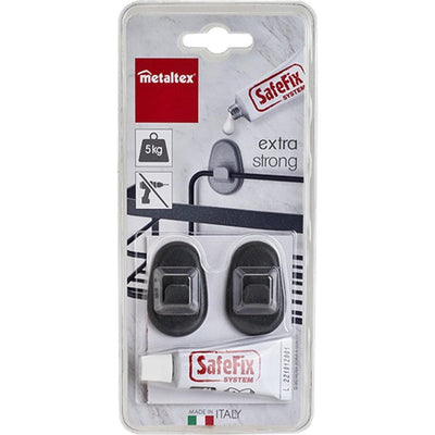 Metaltex Metaltex Sticky Haken 2 Stücke schwarz