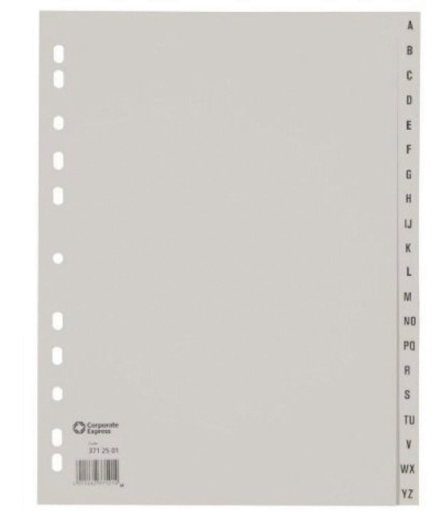 Ahrend Ahrend ofc-tab1 Tabs a4 a z grauer Set 20 Teile