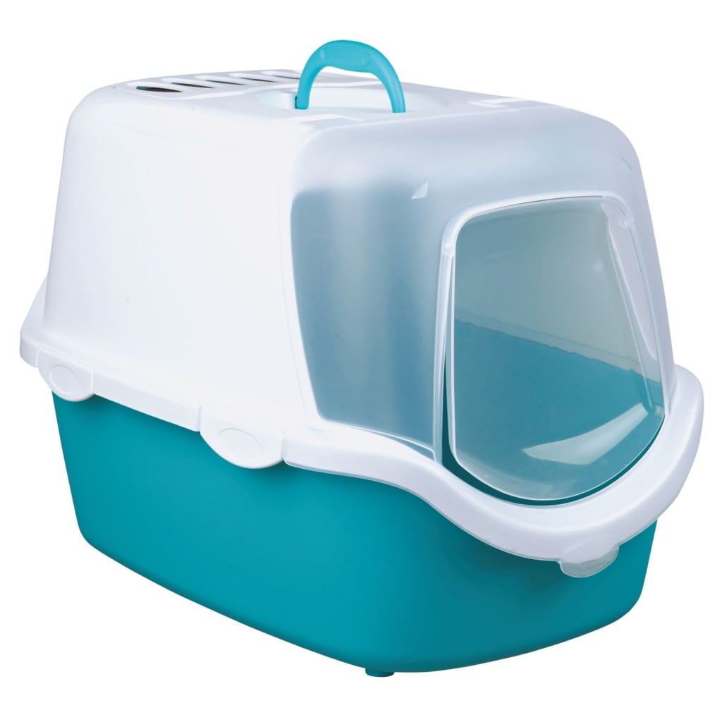 Trixie Trixie Kattenbak Vico Turquoise und Weiß