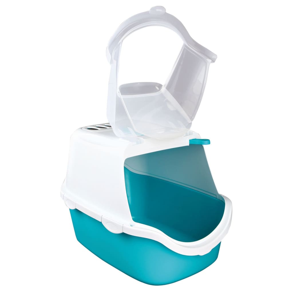 Trixie Trixie Kattenbak Vico Turquoise und Weiß