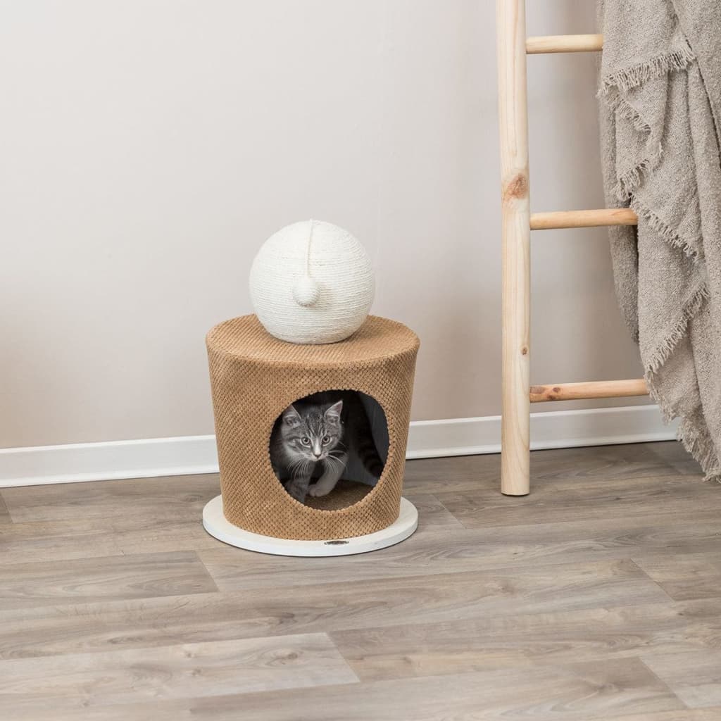 Trixie Trixie Cat Cave mit krabbal 36x50 cm Taupe