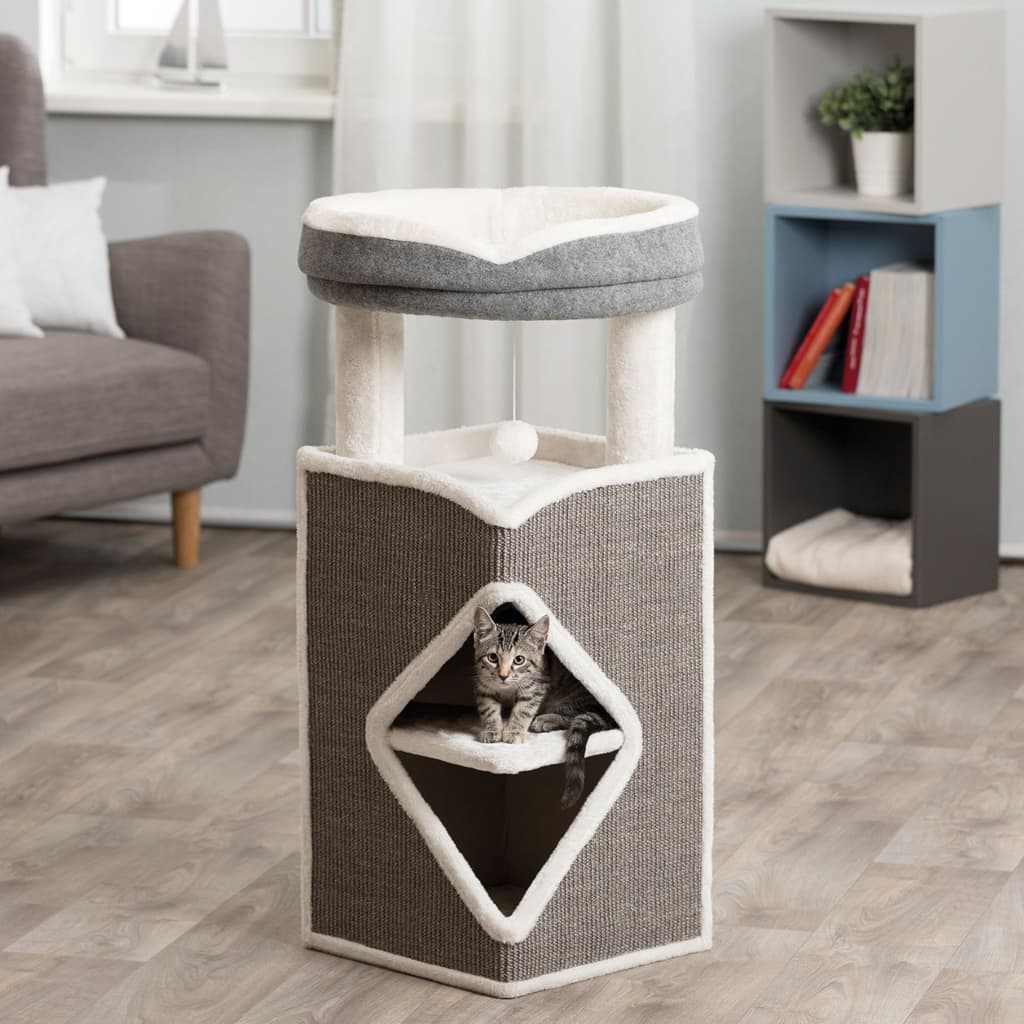 Trixie Trixie Cat Tower Armagrau Blau und Weiß