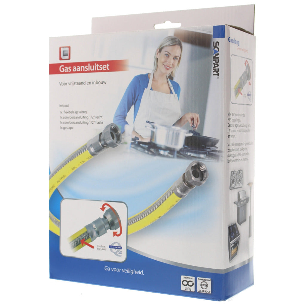 ScanPart ScanPart Gasverbindungssatz Edelstahl flexibel 125 cm