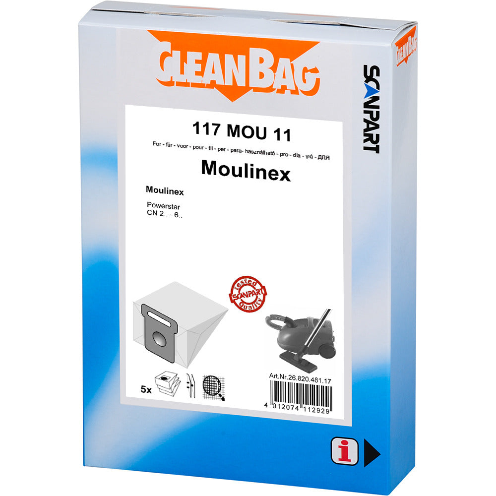 ScanPart ScanPart Cleanbag 117mou11 Staubbeutel Moulinex Powerstar