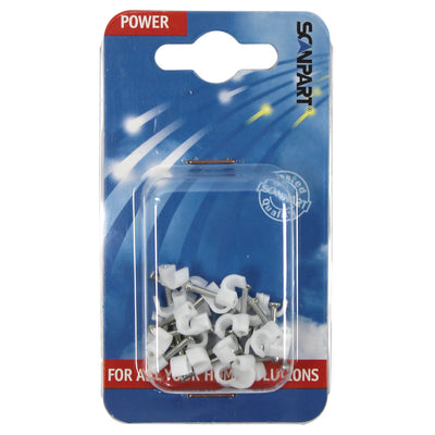 ScanPart ScanPart -Kabelclips 5 mm um Weiß A25