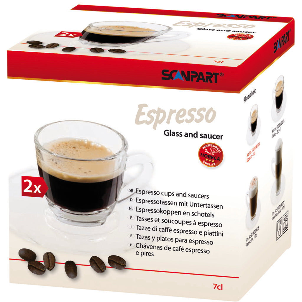ScanPart Scanpart -Espressomaper und Untertasse 7cl 2 Teile