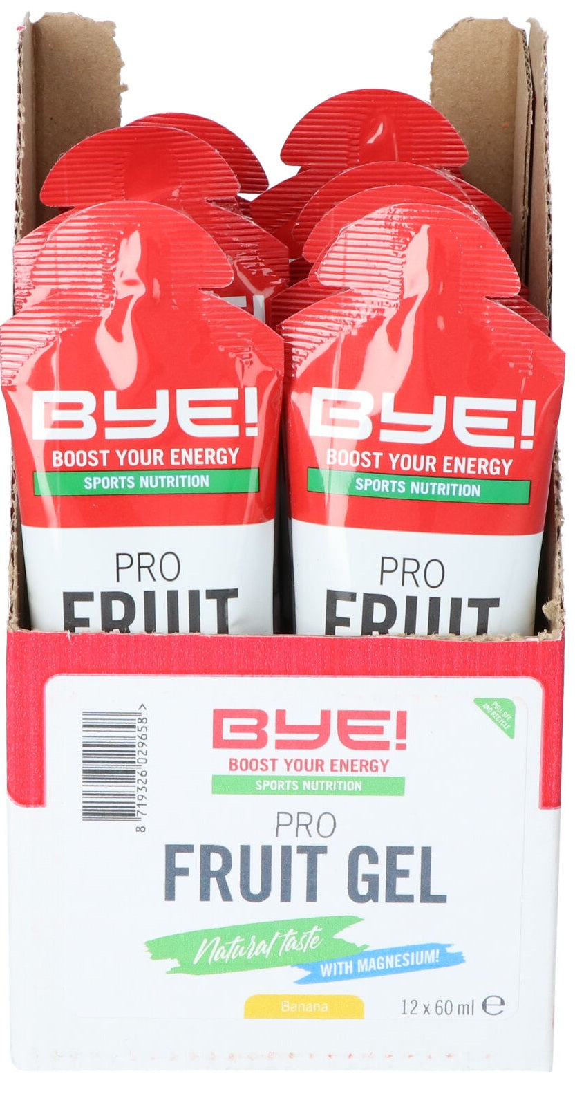 Tschüss! Pro Fruit Gel Banane 60 ml (Schachtel mit 12 Teilen)