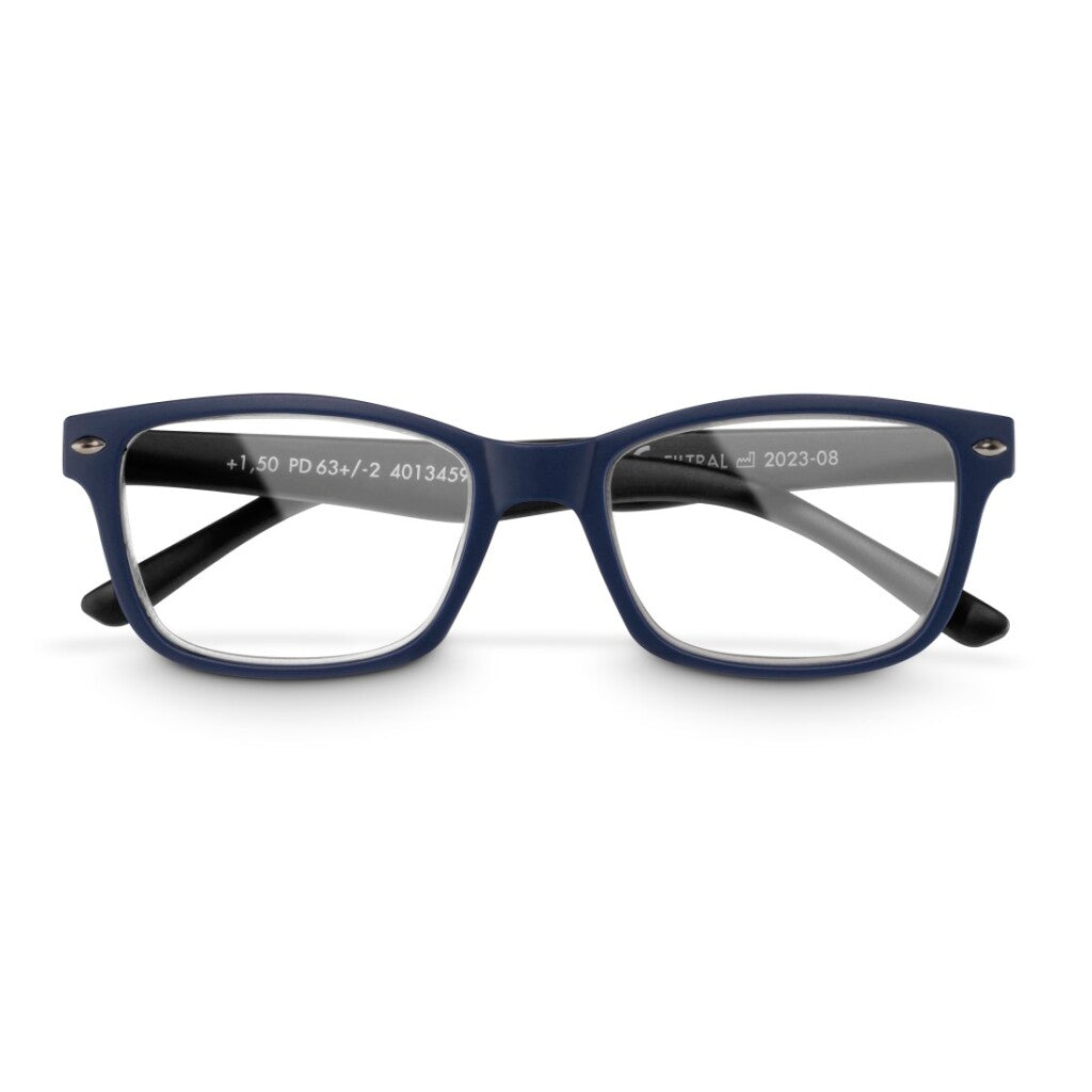 Hama -Lesebrille +3.0 dtp dunkelblau schwarz matte