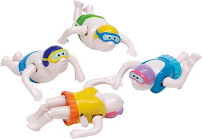 Schwimmer mit Aufziehmotor. 8 cm. 4 Farben