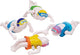 Schwimmer mit Aufziehmotor. 8 cm. 4 Farben