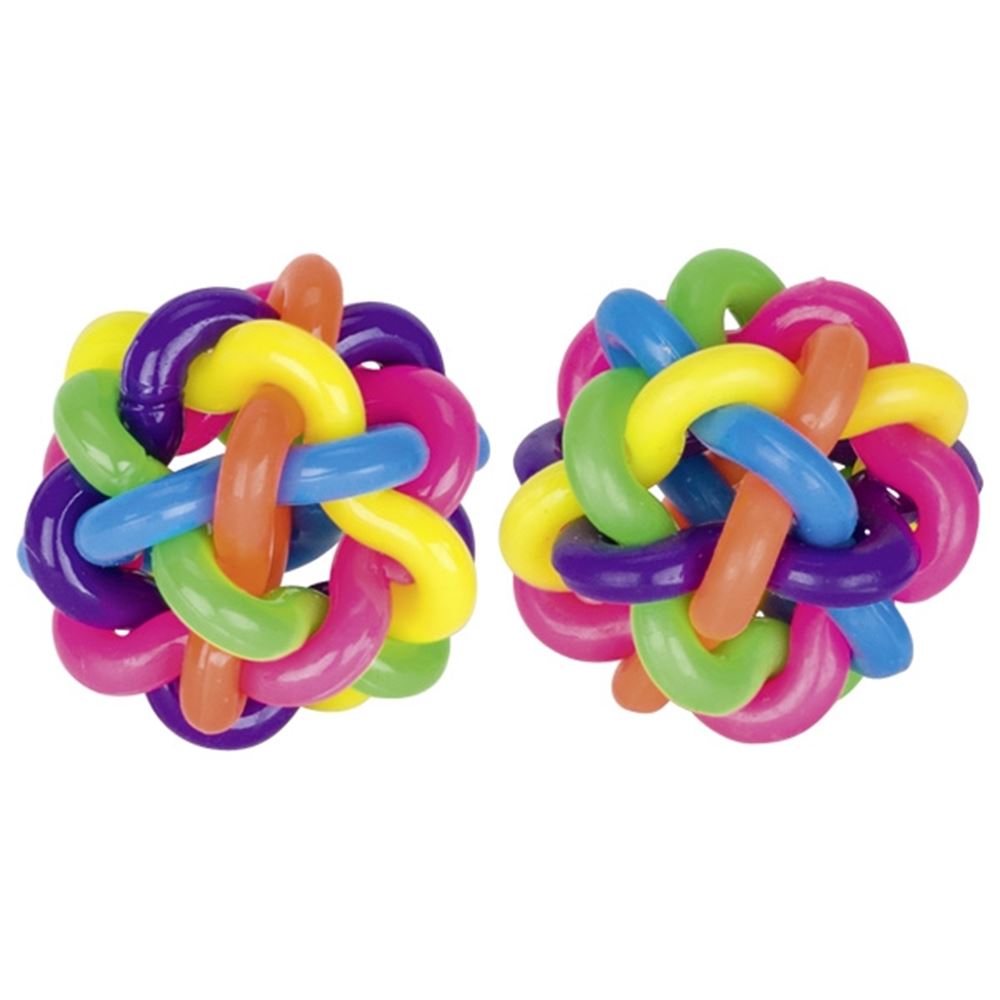 Regenbogenbälle, Hüpfbälle. 4 cm. 3+