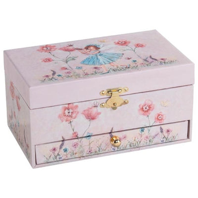 Goki Music Box Ballerina Blumen rosa