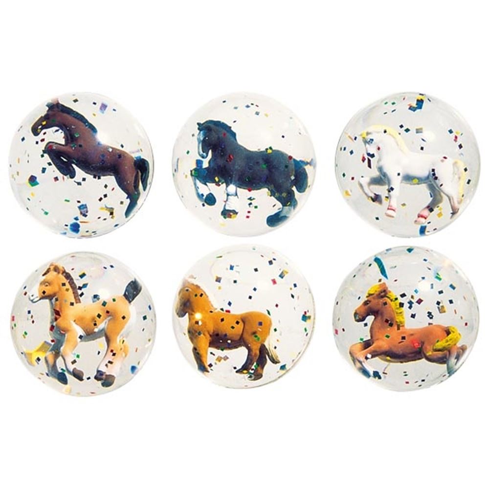Springender Ball - 3D-Pferde. 4,9 cm. 6