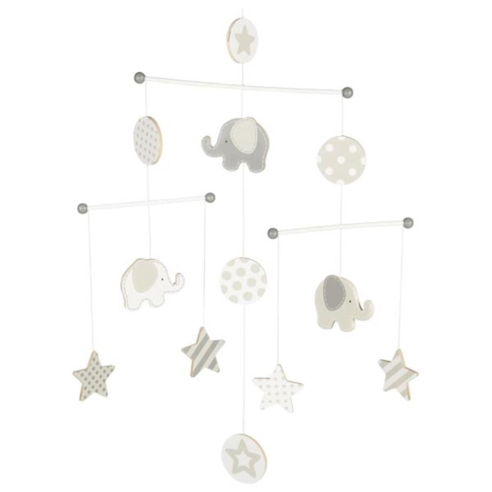 Goki Holzbaby Mobile Elefant und Sterne